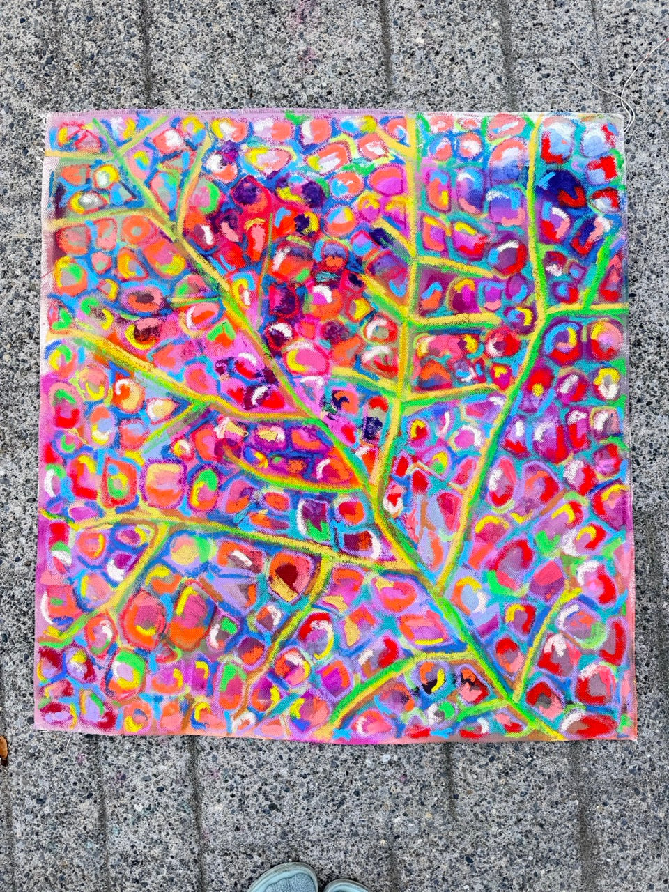Original photograph of Electric Canopy on unstretched canvas