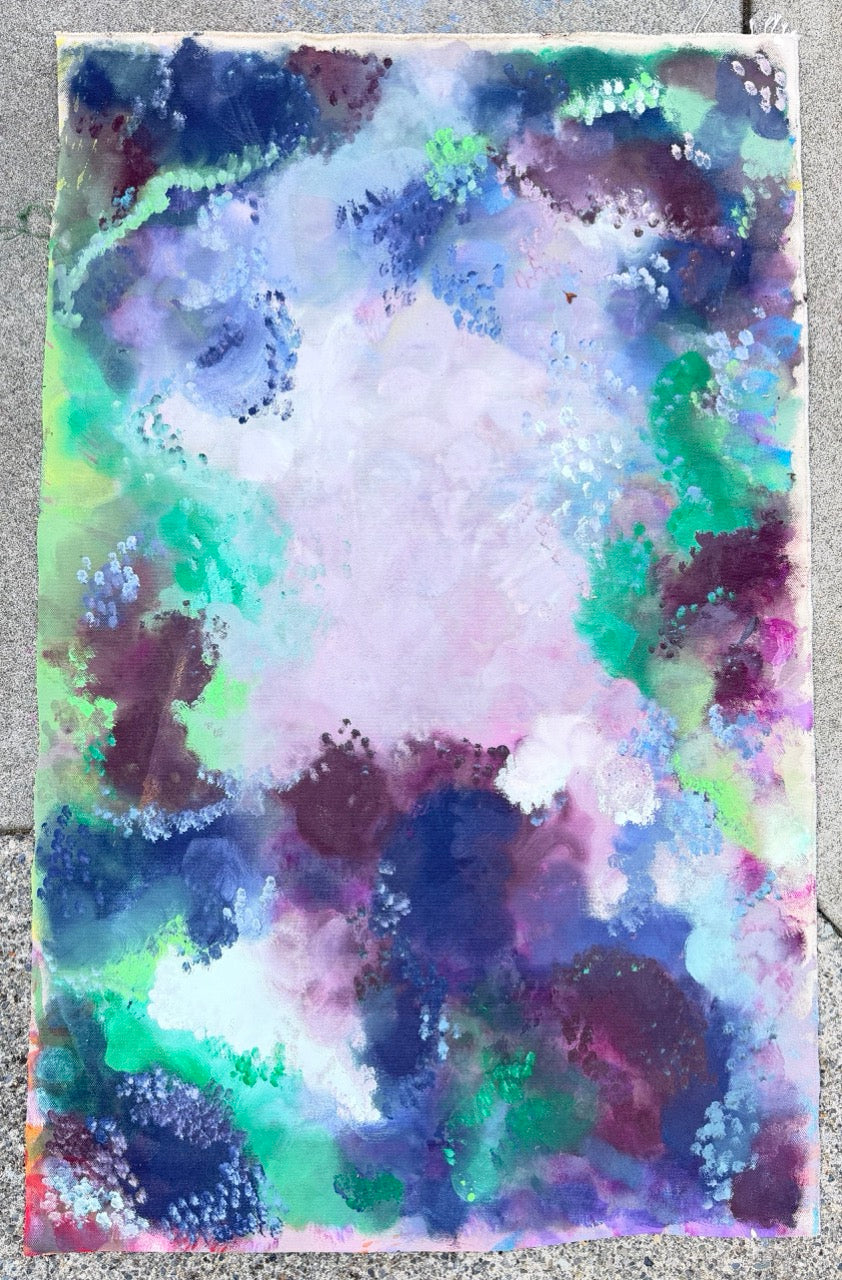 Original photograph of Stillwater Haze on unstretched canvas